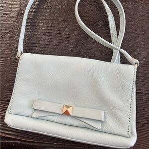 Kate Spade Blue Crossbody Bag with Bow Detail